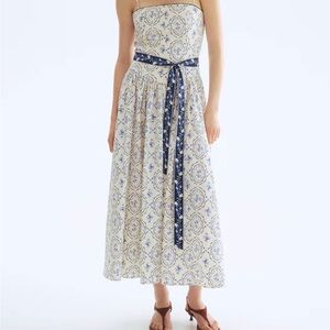 H&M TIE-BELT STRAPPY DRESS